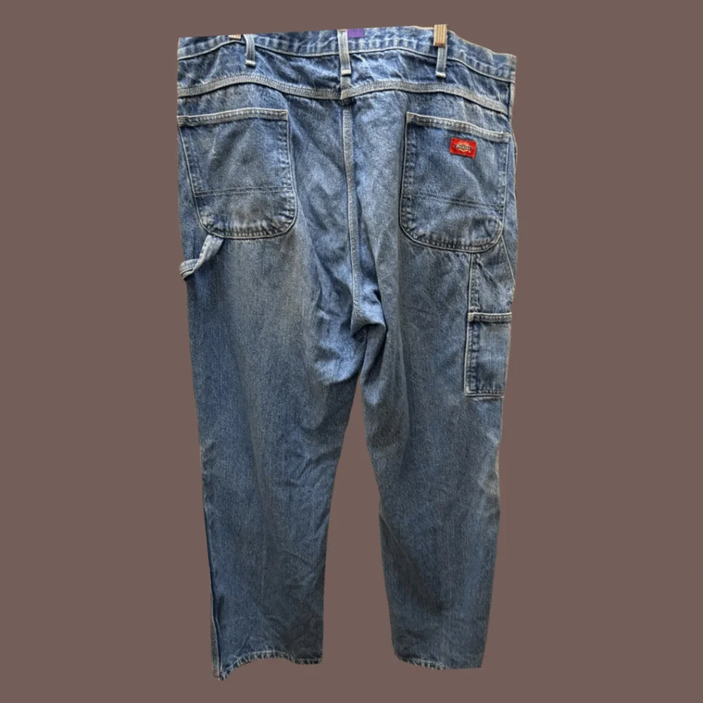 Dickies Carpenter Pants | Dark Blue Denim | Size 42x32 | Vintage